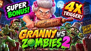 Granny vs Zombies 2 🧟‍♀️🔥 4X SUPER BONUS TRIGGER! | Slot Shorts 2026 screenshot 3