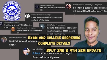 Bput even sem exam update|| 2nd & 4th sem complete details||Exam and college reopening update🔥