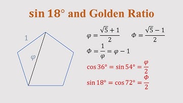 sin18° and Golden Ratio