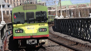 A Ride On Irish Rail 8100 Class Dart Number 8318 From Killiney - Dalkey