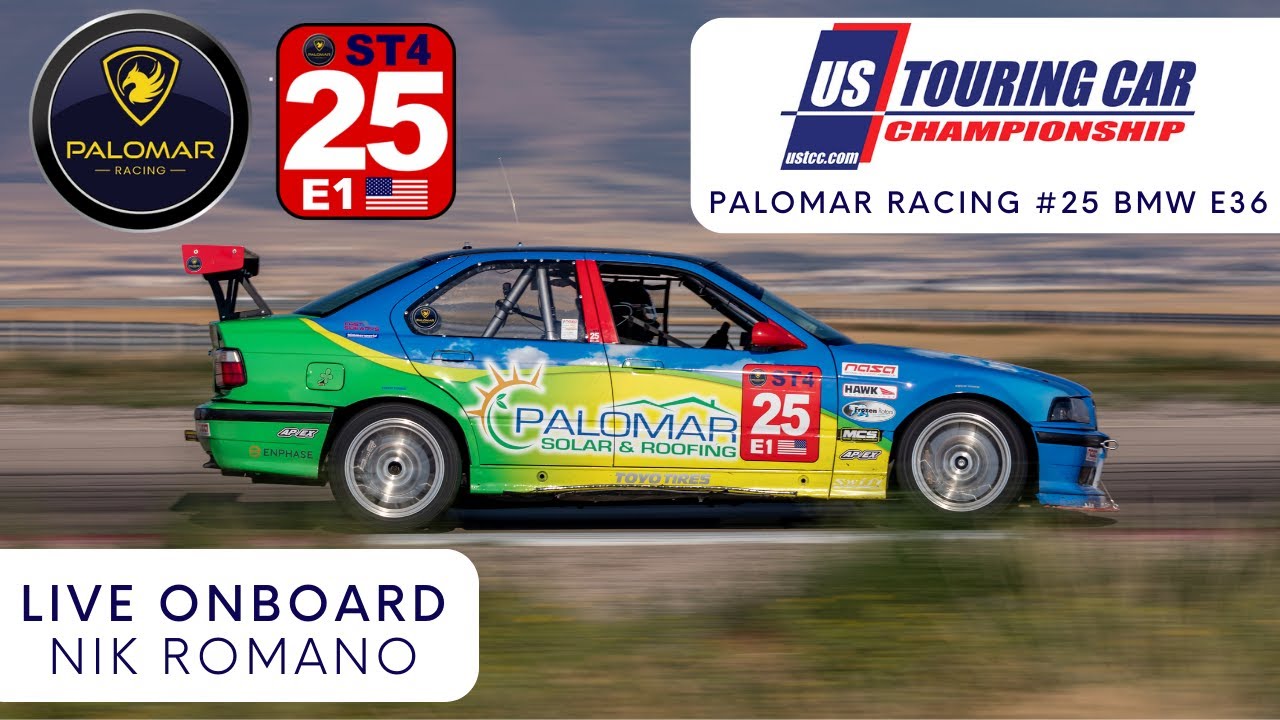 LIVE: US Touring Car Championship with Palomar Racing #25 BMW E36 (Race One)