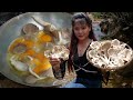 Unique mushroom omelette - Cooking Recipe of Wilderness Food