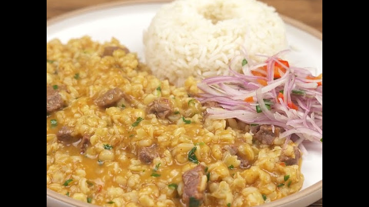 GUISO DE TRIGO CON CARNE | Receta peruana