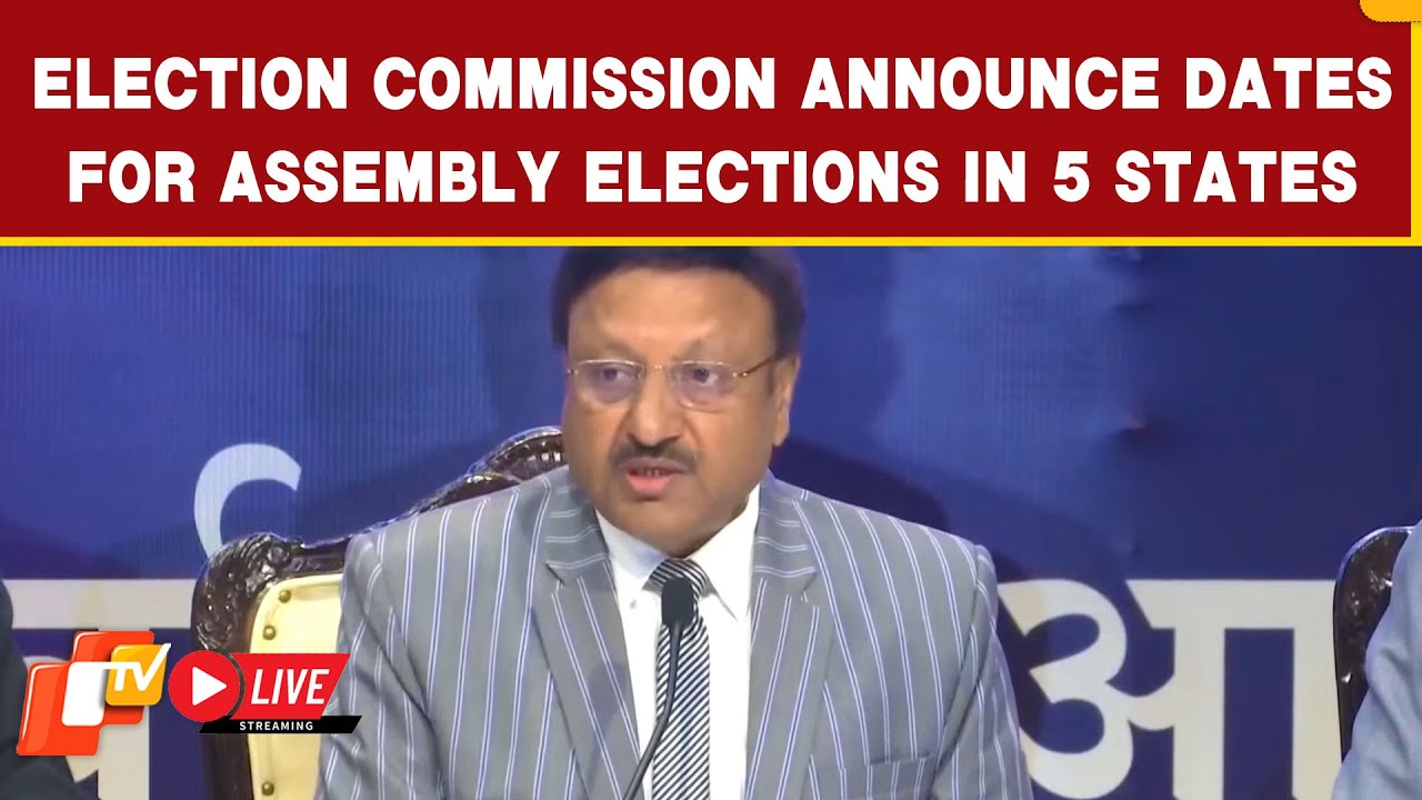 🔴LIVE | Election Commission Announces dates for assembly elections in 5 ...
