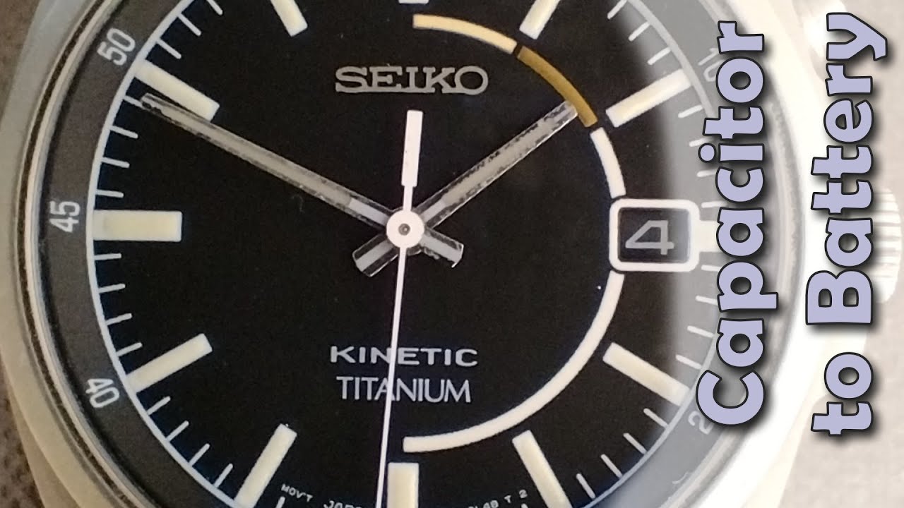 Seiko Kinetic Capacitor/Battery Swap - YouTube