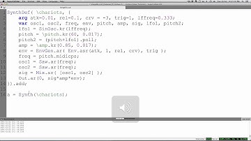 Synthesis Recipe - Vangelis in Supercollider