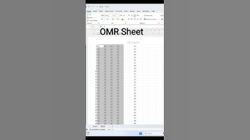 How to Make OMR sheet in Ms word ||and OMR sheet in Ms Excel #shorts #omr #tips #documents  #word