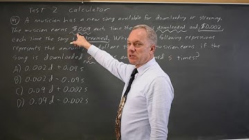 SAT Test 2: Linear expressions - question #4-1