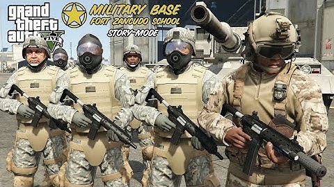 How To Join the ARMY in GTA 5! (Fort Zancudo School & Missions)