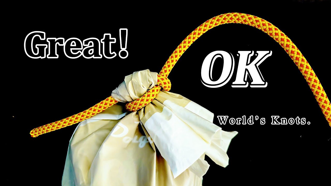How to Tie a Bag Knot and a Single Loop Knot, Unbelievable! YouTube