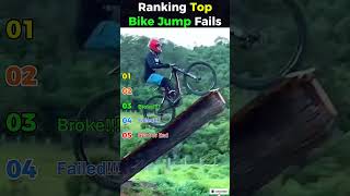 Ranking The WORST Bike Jump Fails! 🚲💥 #shorts  #bikefails #fails