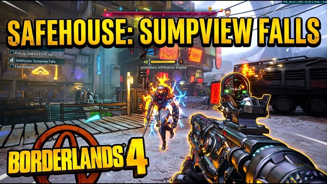 सेफहाऊस: सॅम्पव्ह्यू फॉल्स | बॉर्डरलँड्स ४ | राफा म्हणून, गेमप्ले, नो कॉमेंट्री, ४K साठी व्हिडिओ थंबनेल