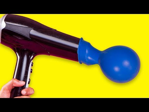 Video: Unusual Use Of A Hair Dryer In Everyday Life