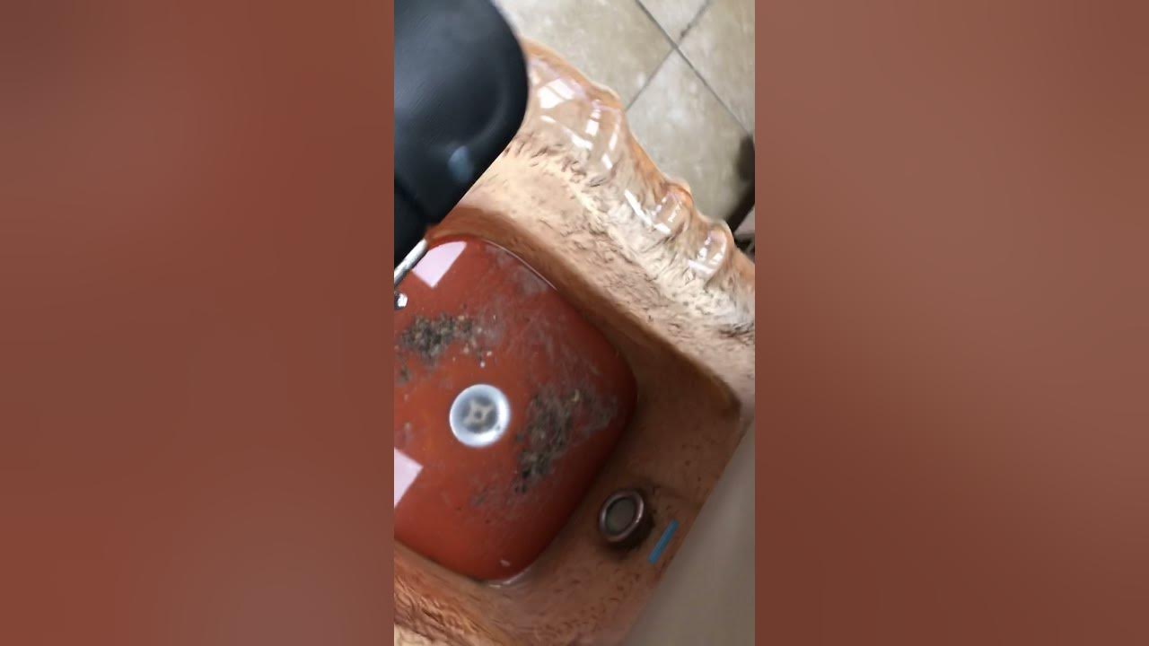 Clogged pedicure chair drains. YouTube