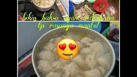 resep dan cara membuat kuah bakso ayam || menu harian 01