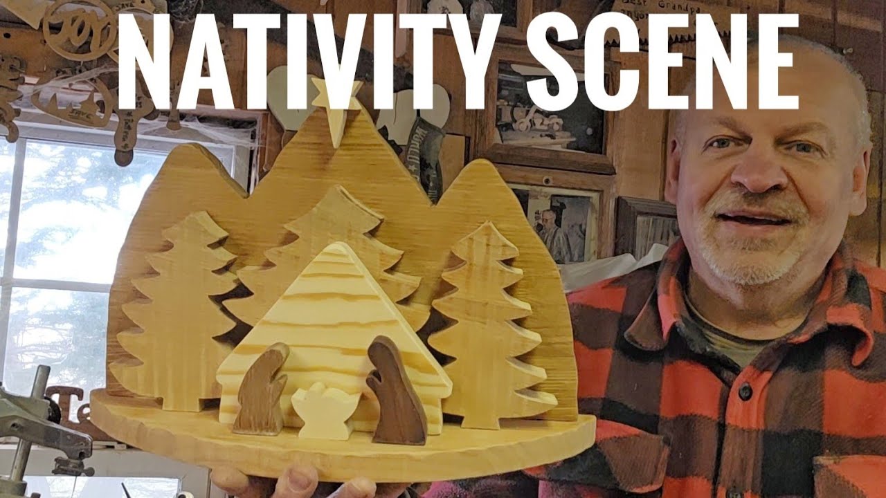 Рождественский проект по дереву. Весёлый, простой и красивый проект с использованием лобзика. 