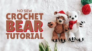 LOW SEW Crochet Bear Step-by-Step Tutorial! 🧸❤️
