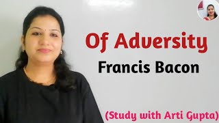 Of Adversity by Francis Bacon in hindi