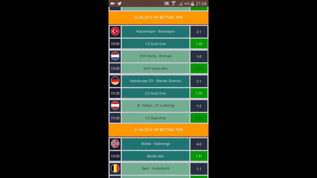 VIP Betting Tips App ( Android ) - YouTube