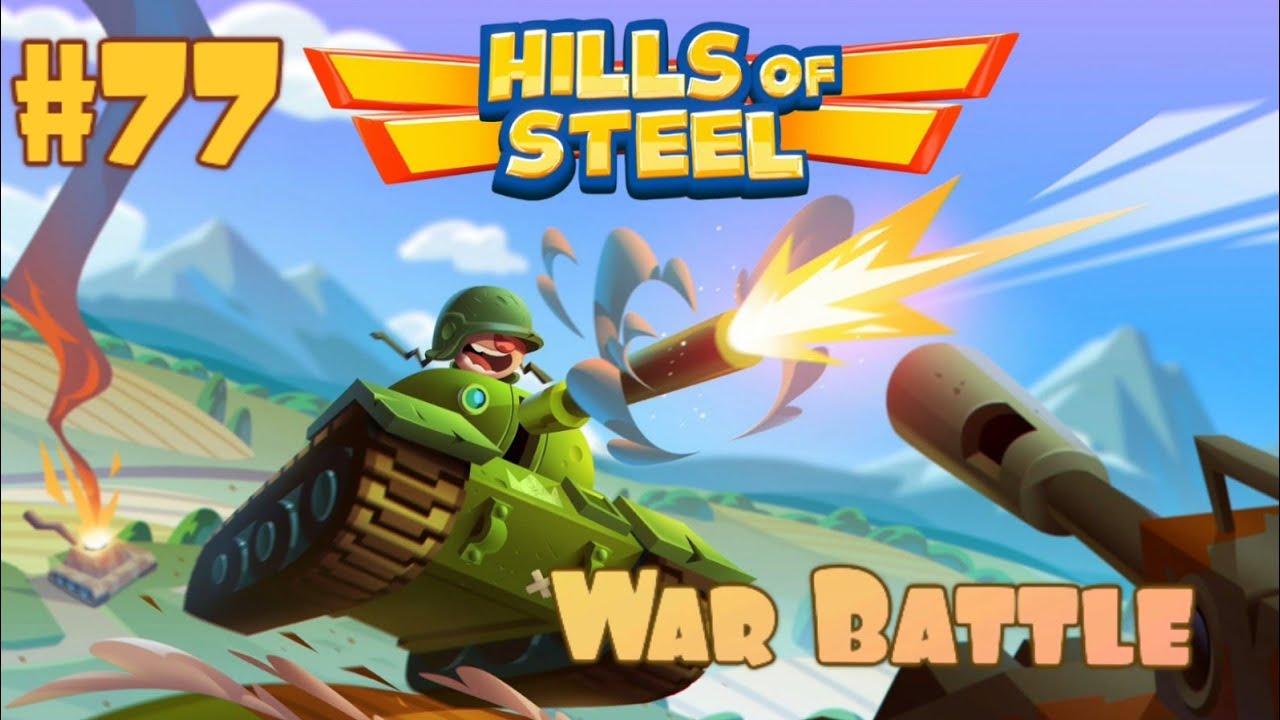 Hills of Steel Gameplay 77, Fully Upgraded and Unlocked all 22 Tanks (Unlimited Coins & Gems