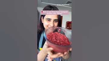 Just make it ones and use it for multiple desserts 🍓😍#strawberry #cakefilling #shorts