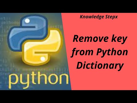 Remove key from python dictionary