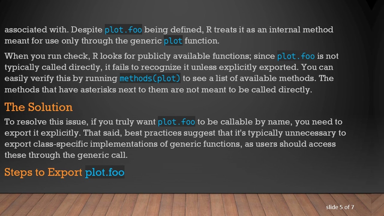 Understanding the plot.foo Functionality in R's S3 Methods
