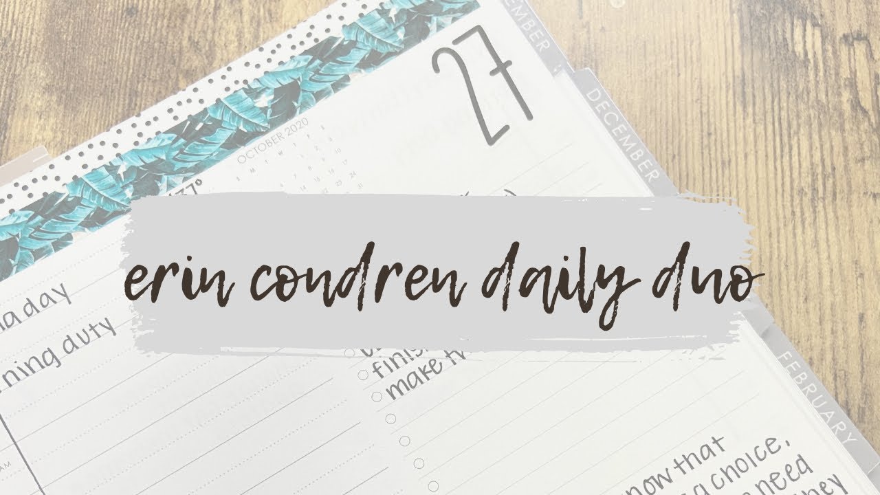 Erin Condren: Daily Duo Set Up - YouTube