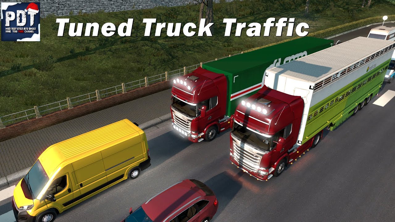 ✅[ETS2. V1.36]...PDT...Tuned Truck Traffic Pack by Trafficmaniac v 2.1