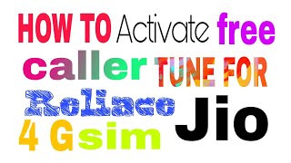 HOW TO activate free  caller TUNE for reliance hip 4g sim screenshot 5