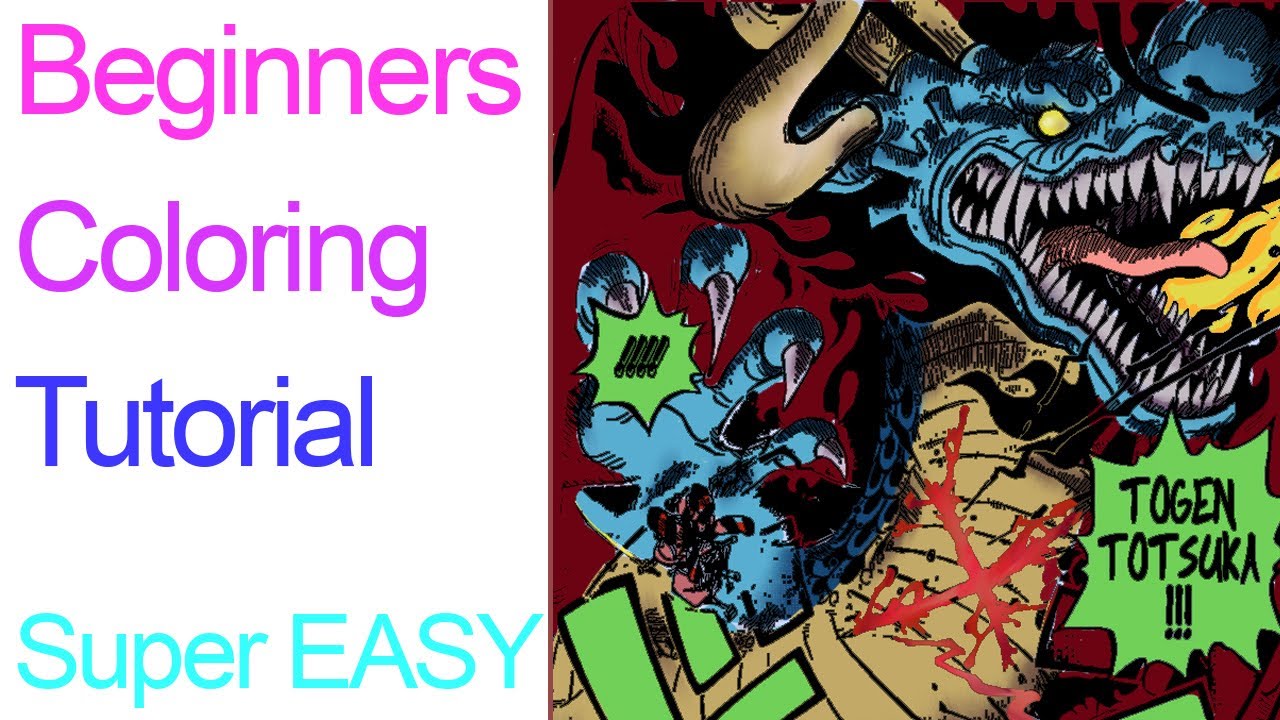 How To Easily Paint Any Manga Picture In Photoshop Oden V Kaido Chapter 970 One Piece Youtube