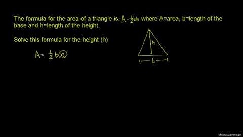 Rearrange formulas to isolate specific variables