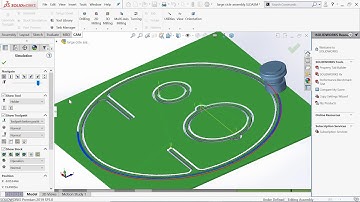 CNC machining  simulation using HSM works