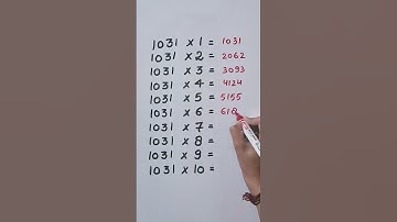 Find mistake in last digit of Table 1031...🤔 #maths #reasoning #trending #shorts