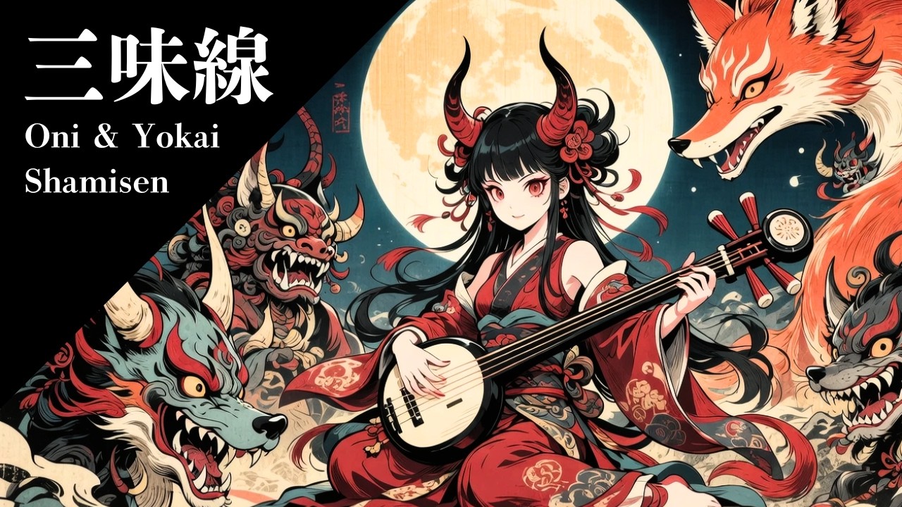【三味線 BGM】　和風BGM EDM｜シンプル三味線と低音が癖になる音楽//Addictive music with simple shamisen and bass/ 【鬼姫 三味線】351