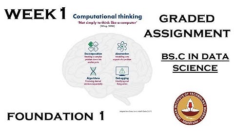 Week 1 Computational Thinking 1 Graded Assignments