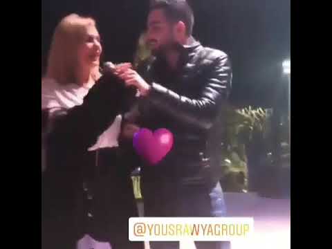 محمد شرنوبي ويسرا يغنو ويرقصو مع بعض