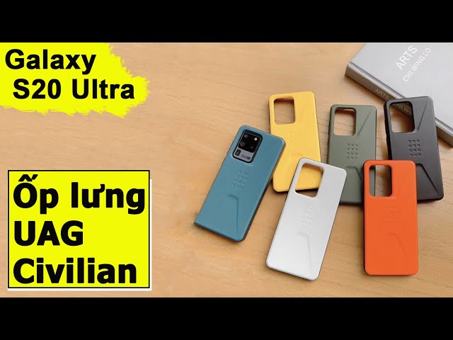 [ Review ] Ốp lưng UAG Samsung S20 Ultra Civilian chống sốc | Chống va đập trầy xước tốt.