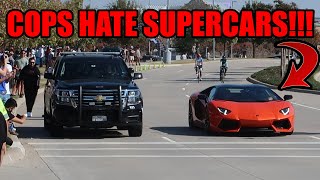 POLICE CHASE DOWN SUPERCARS THAT SEND IT LEAVING DALLAS CARS AND CANTINA!!!