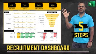 Recruitment Dashboard - HR Simplified - How to track recruiting in Excel? screenshot 4