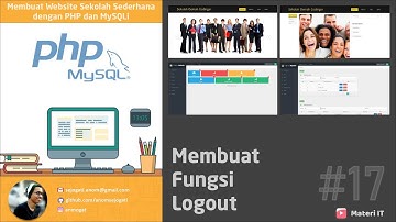 Membuat Website Sekolah Sederhana dengan PHP dan MySQLi #17 Fungsi Logout