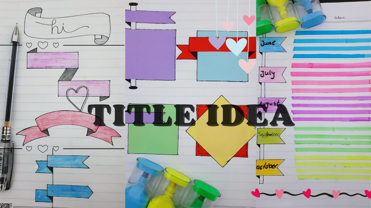 TOP 8 TITLE IDEA || CREATIVE STICkY NOTE HACK - YouTube