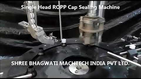 Automatic Single Head ROPP Cap Sealing Machine, Syrup Bottle Aluminium Capping Machine