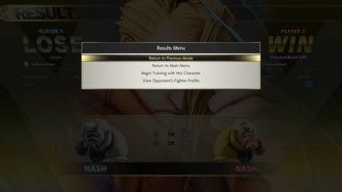 STREET FIGHTER V Shadow Nash vs. Shadow Nash