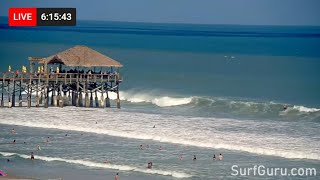 Fiona Swell Day 1 - Cocoa Beach Pier Live Stream - SurfGuru.com