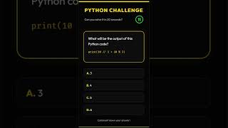 Can You Solve This Python Question in 20 Seconds