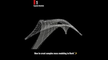sajedah_abdallah_108  How to creat complex mass modeling in #revit .