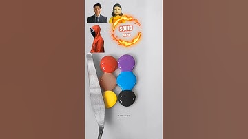 Guess The Mixed Color of Squid Game 2 part4 #squidgame2 #colormixing #satisfying #asmr