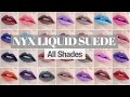 NYX Liquid Suede Lipstick Swatches | ALL 24 SHADES