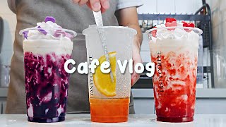 🌼지치고 힘들 땐 음료 ASMR로 힐링해요/주중의 여유로움🎆30mins Cafe Vlog/카페브이로그/cafe vlog/asmr/Tasty Coffee#483